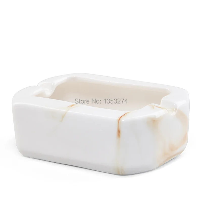 Мини Квадратная Пепельница Китай белые керамические чернила фарфоровая