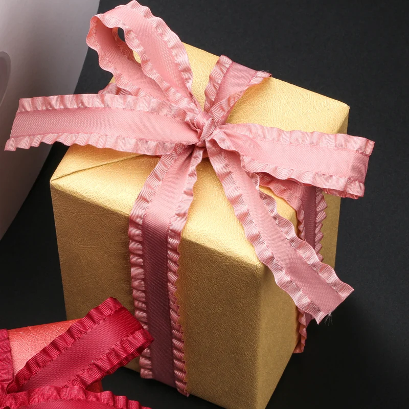 Лента с оборками в виде листьев лотоса 50 ярдов 16 25 40 мм|Ленты для шитья| |