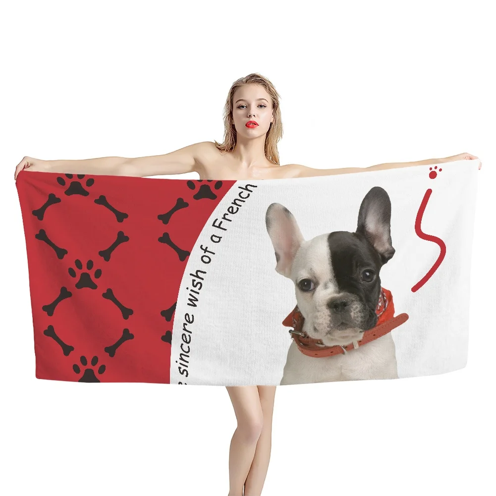 Шаль для защиты от солнца полотенце отдыха быстросохнущее банное с принтом милых