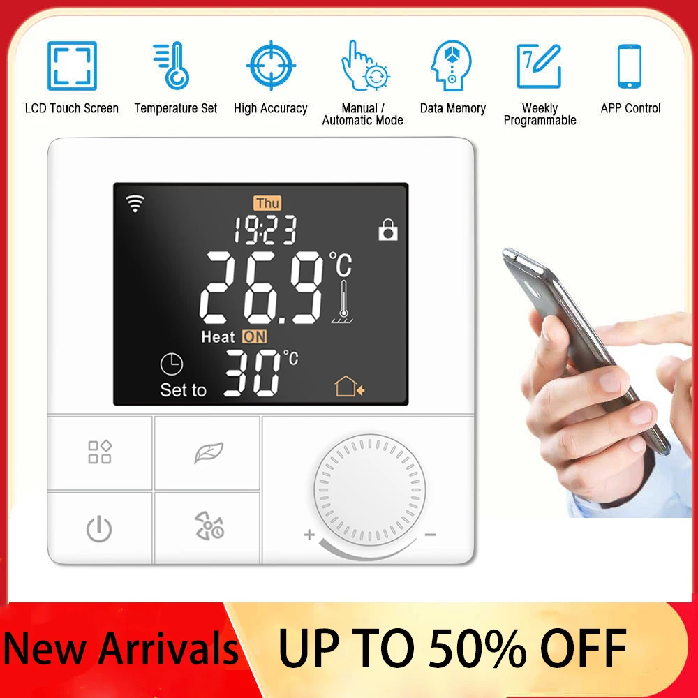 

Tuya Smart Home Control Thermostat 220v Water/Electric floor Heating/Gas Boiler for Temperature Controller Wifi Thermoregulator