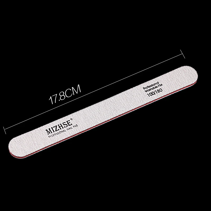 Наждачная бумага MIZHSE для ногтей пилка гель-лака двухсторонняя шлифовальный