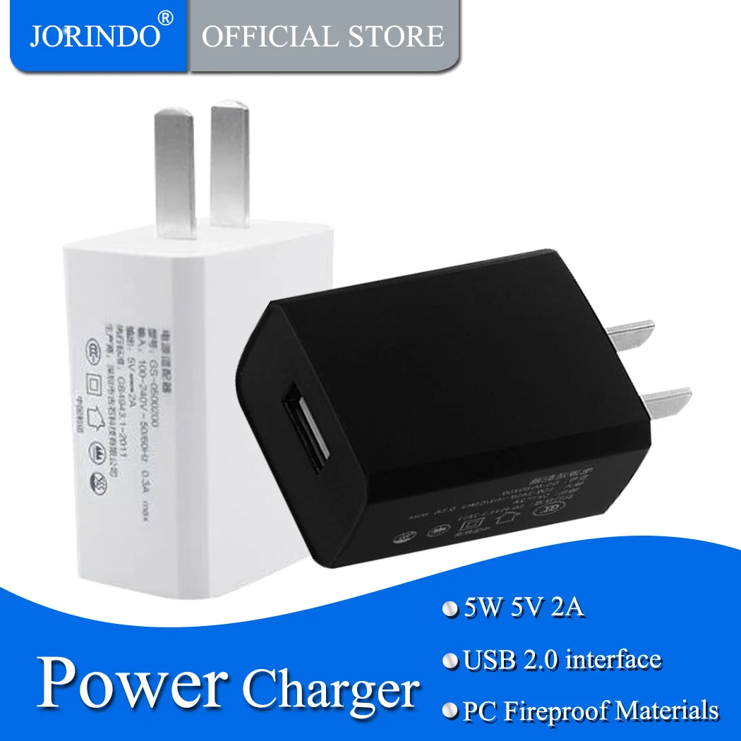 Зарядное устройство JORINDO с одним USB-портом 5 В 2 А мобильный телефон штепсельная