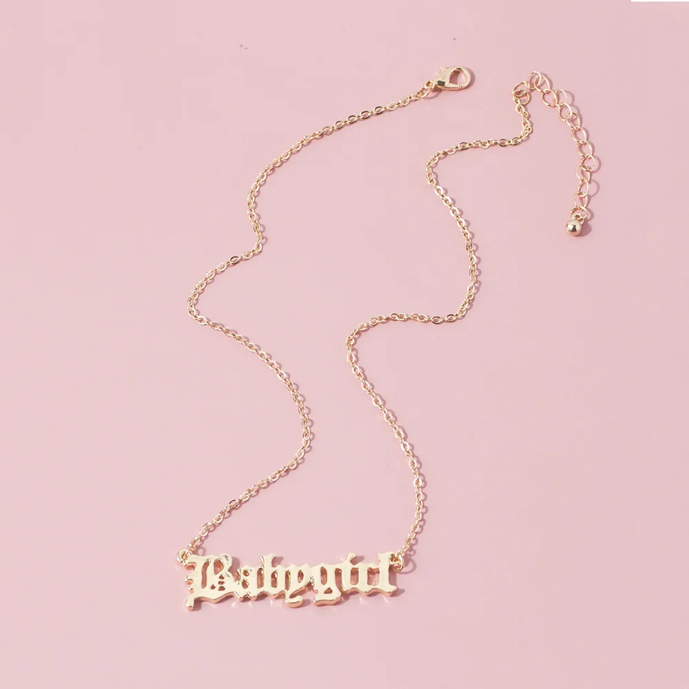

Party Necklace Gold Necklace Souvenir Fashion Pendant Decoration Friend Birthday Gift Feminine Retro Temperament Popular