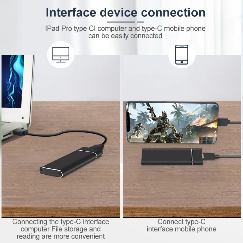 Корпус для твердотельного накопителя M2 NGFF SATA B Key M.2 на Type C USB 3 1 SSD внешний корпус