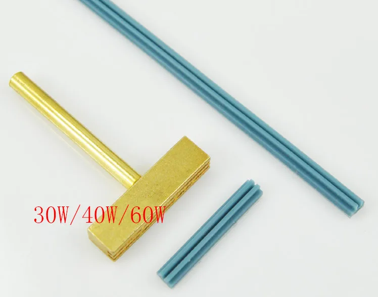 Сварочный медный Т образный наконечник 30 Вт/40 Вт/60 Вт Резиновая лента 24 см для ЖК