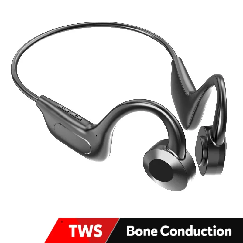 

New Conceptual Bone Conduction Headphones Wireless Sports Earphone Bluetooth-Compatible Headset Hands-free With Mic For Running