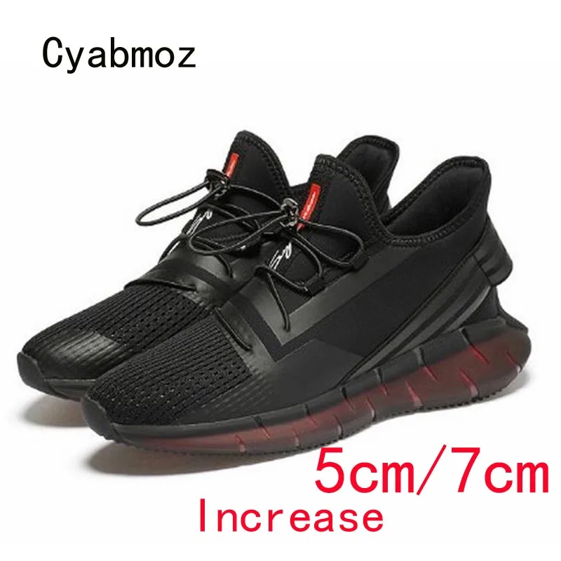 Кроссовки Cyabmoz мужские сетчатые дышащие Сникерсы для активного отдыха высота 5 см