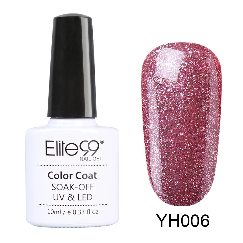 YH006 Elite99 10 мл розовый цвет УФ Гель-лак Полупостоянный праймер верхнее покрытие гель лак для ногтей, маникюр гель лак для ногтей - Цвет: YH006