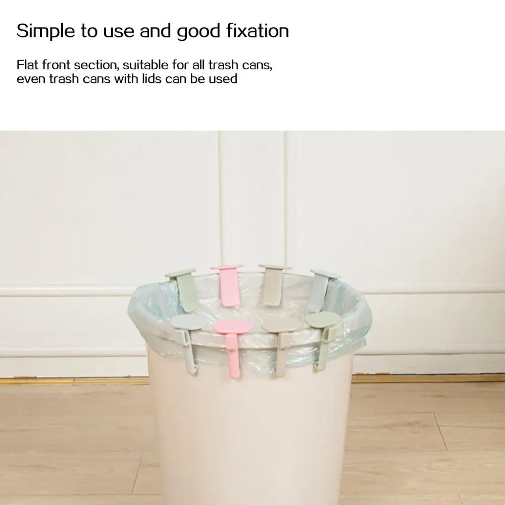 2 шт. домашний мусорный контейнер мешок фиксированный зажим держатель фиксатор
