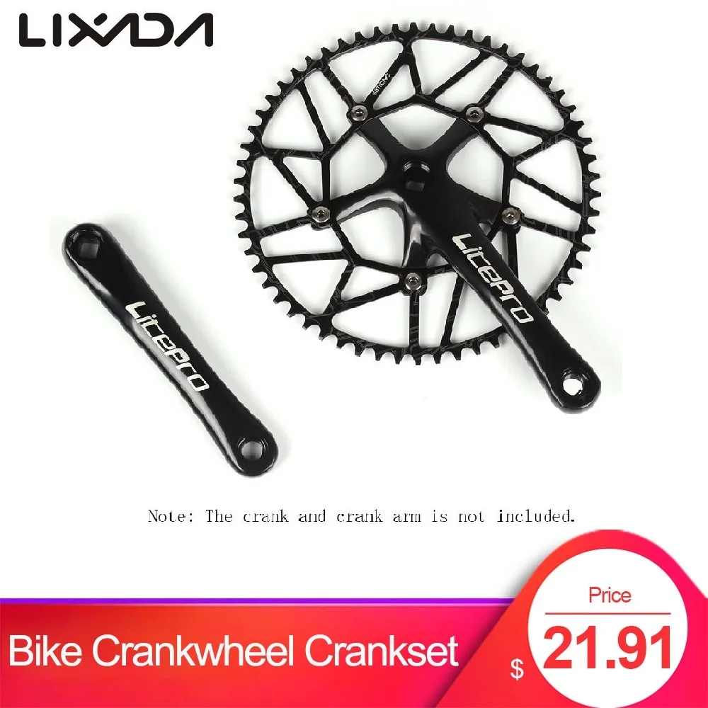 Шатун со звездами для велосипеда, полый шатун для велосипеда, одношатунное складное колесо BCD 130 мм, 5 отверстий, шатун 50 T/52 T/54 T/56 T/58 T