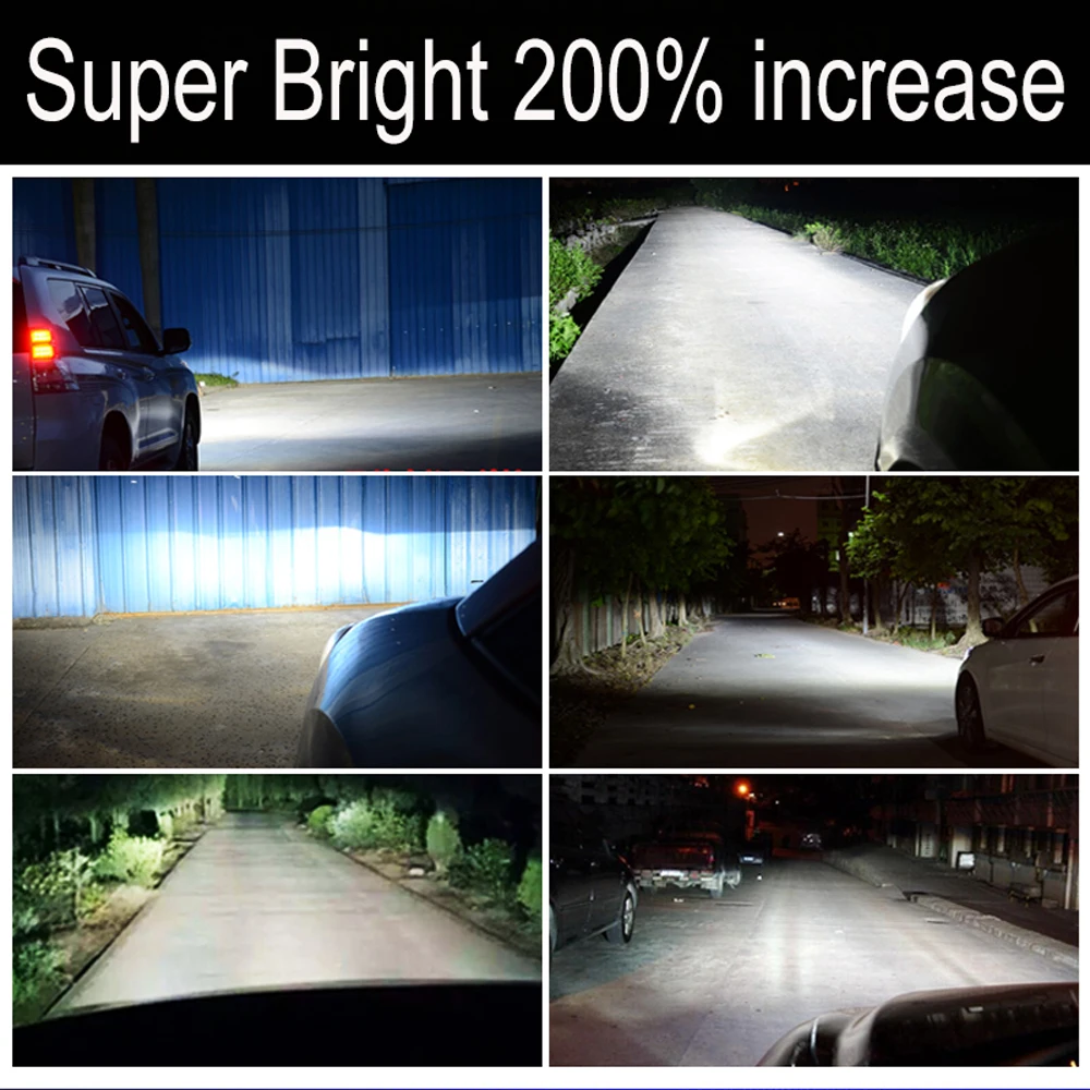 

ZTZPIE CSP Chip Car Fog Light 6500K H8 H9 16000LM 9006/HB4 9005/HB3 H11 Led Headlight Bulb Super Bright Car Light 12V 2pcs
