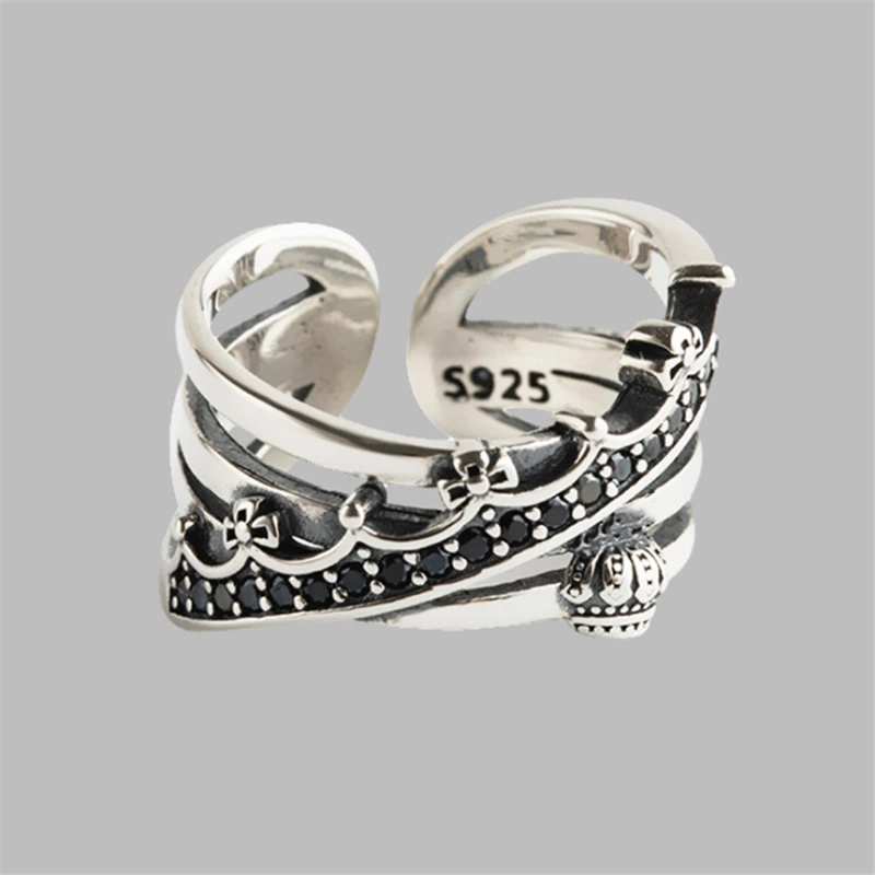 Оптовая продажа новинка акция черный кубический цирконий каменная Корона