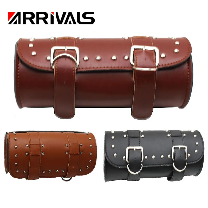 Универсальные мотоциклетные сумки кожаные для хранения багажа передняя сумка