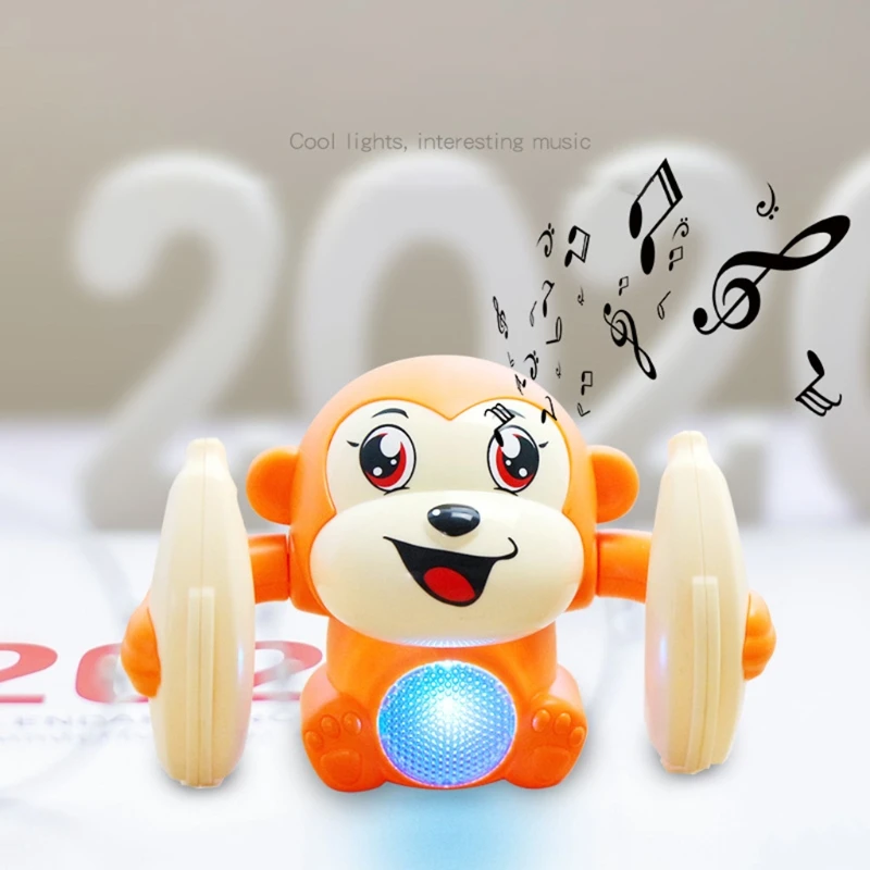 

Educational Voice Control Toy Touch Control Music Toy Dancing Toy Rolling Monkey