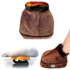 Инструмент для ухода за ногами с электрическим подогревом, массажные стельки для обуви, унисекс, большие тапочки для ног, теплая Массажная обувь