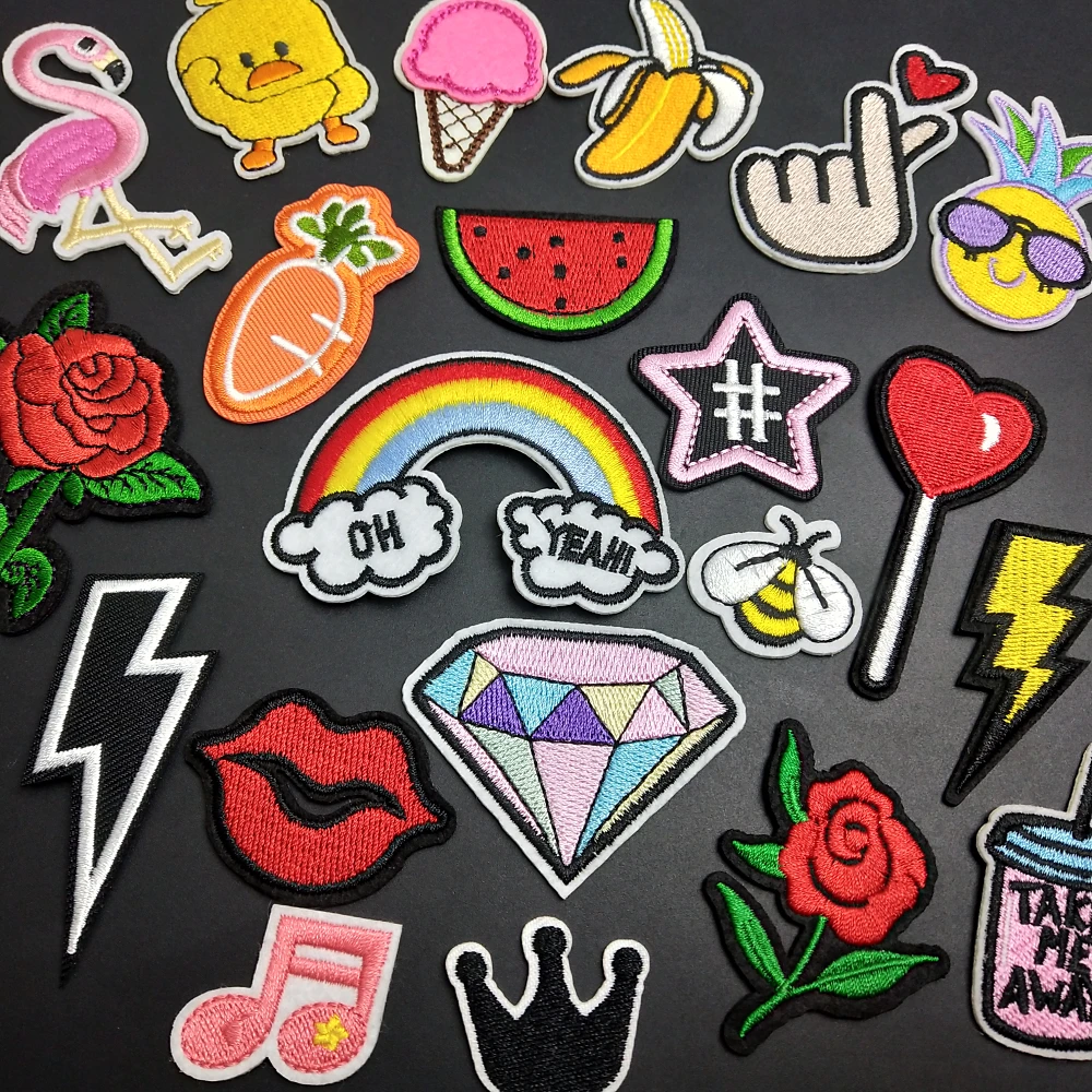 Симпатичные наклейки для детской одежды вышивка своими руками патчи с вышивкой