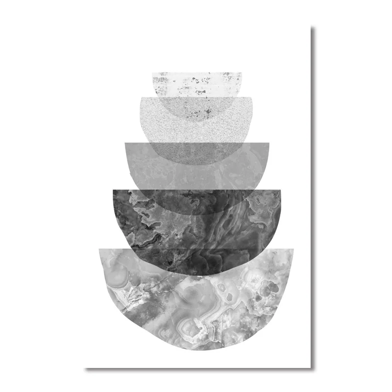 Скандинавский современный геометрический Абстрактный Узор Настенная Картина на