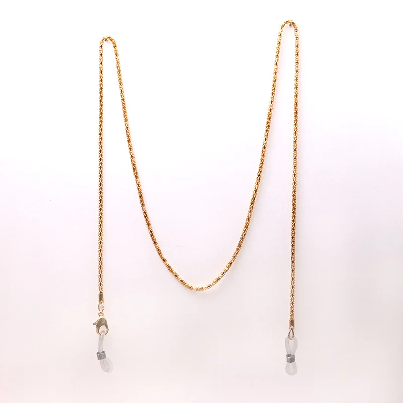 New Gold Colour_Max цепочки для очков очки держатель для очков Ремешок Шнуры шнурки для женщин-очки фиксатор для женщин - Цвет: New Gold