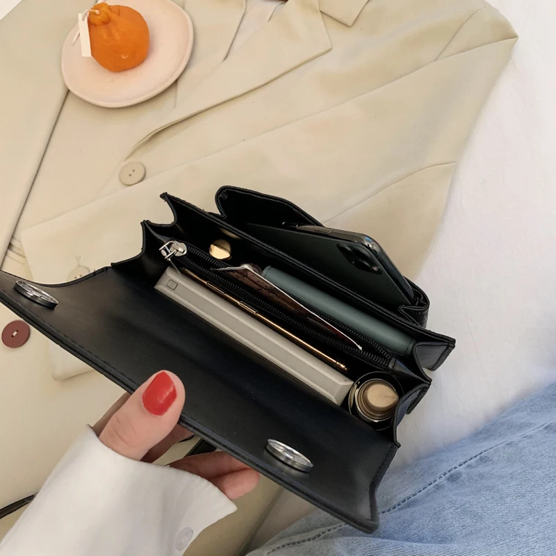 Мода цепи для девушек сумки на плечо повседневная сумка маленькая квадратная