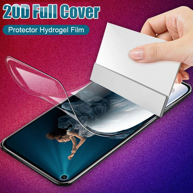 20D полная защитная пленка для экрана Гидрогелевая Huawei Honor 8x8 9 10 Lite 20 Pro 7a 7c защита