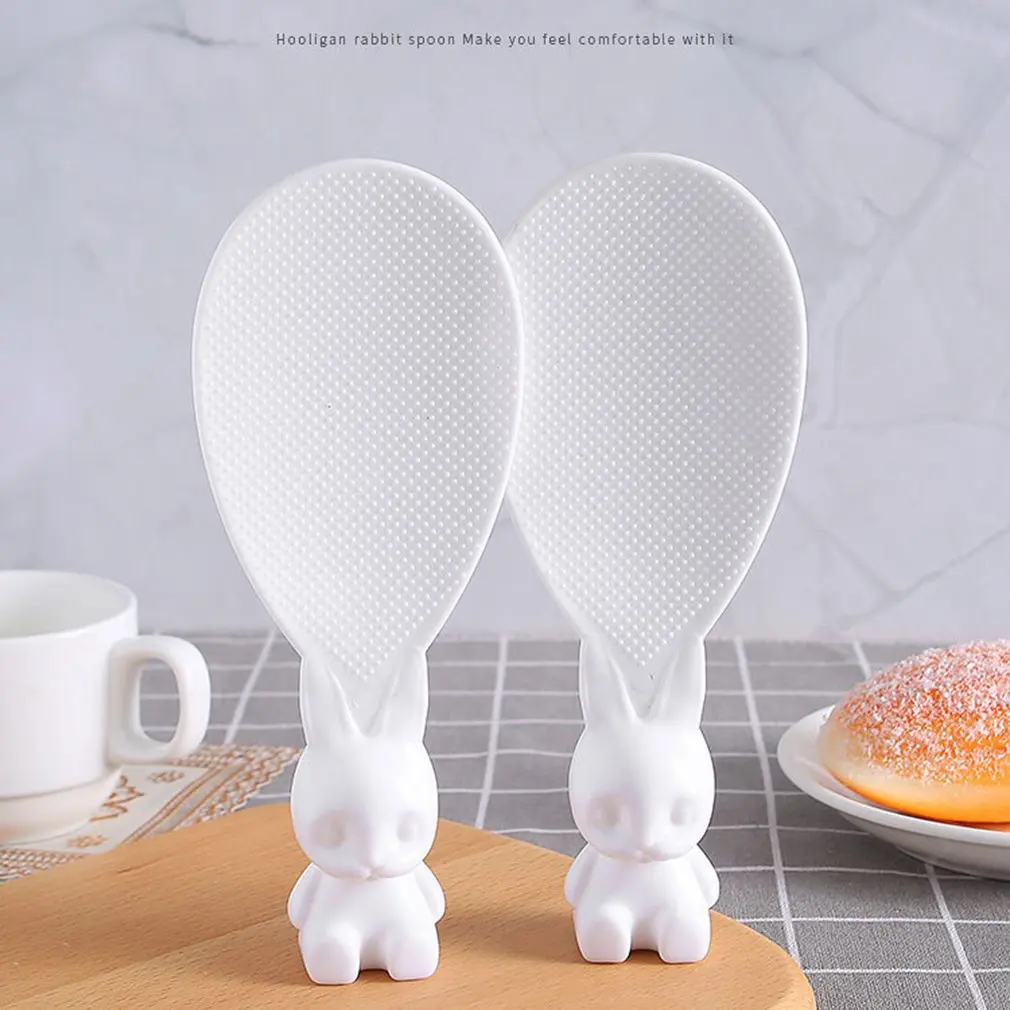 

Wheat Straw Rabbit Spoon Can Stand Up Rabbit Rice Shovel Rice Cooker Rice Spoon Creative Non-stick Rice Cartoon Rice Spoon