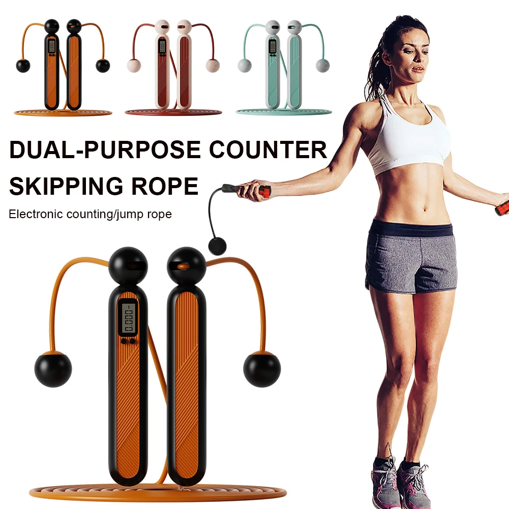 

2 in 1 Cordless Jump Rope With Counter Weighted Adjustable Skipping Rope Fitness Workout Equipment Tangle-Free