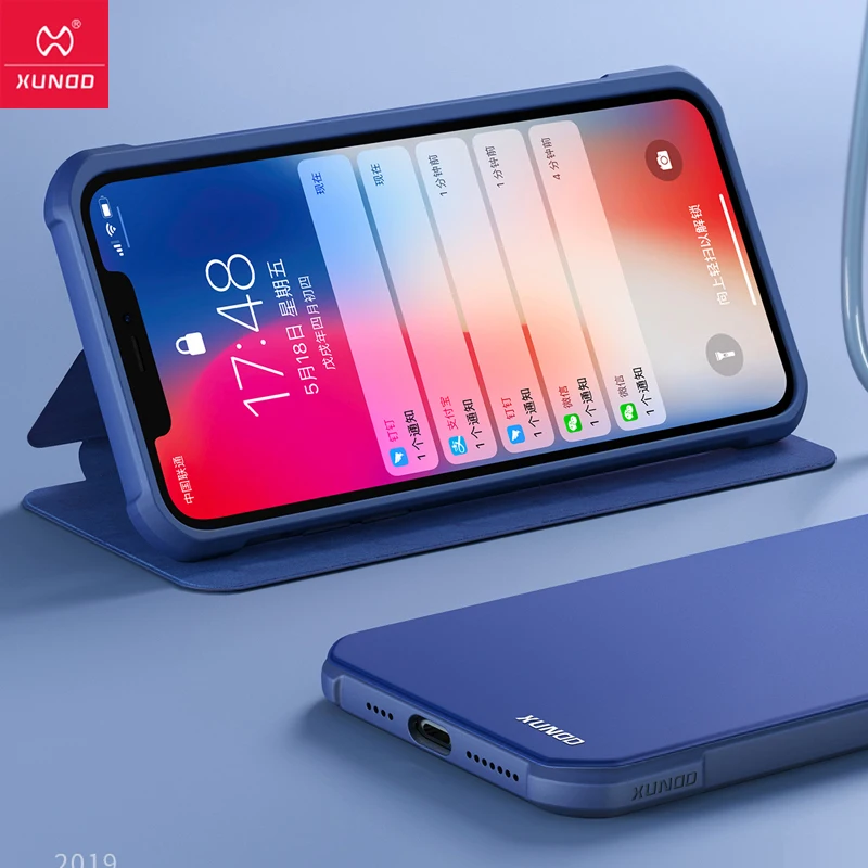 Для iPhone XR чехол Xundd роскошные подушки безопасности противоударный из искусственной кожи флип-чехол для iPhone XS чехол для iPhone X XS Max чехол Coque