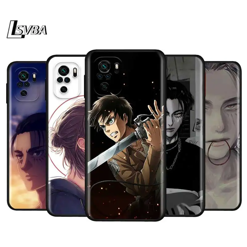 

Attack on Titan Eren Jaeger For Xiaomi Redmi Note 10S 10 9 9S 9T 8T 8 7 6 5 Pro Max 5A 4X 4 5G Soft Silicone Phone Case