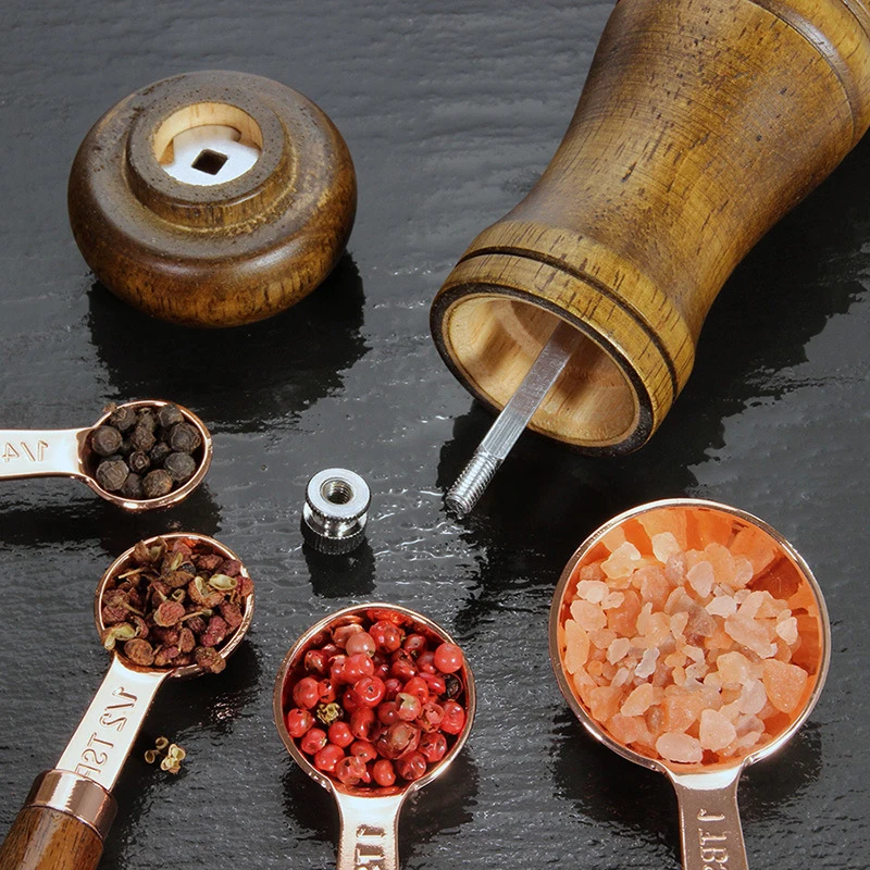 Мельница для соли и перца с керамической мельницей регулируемая крупная