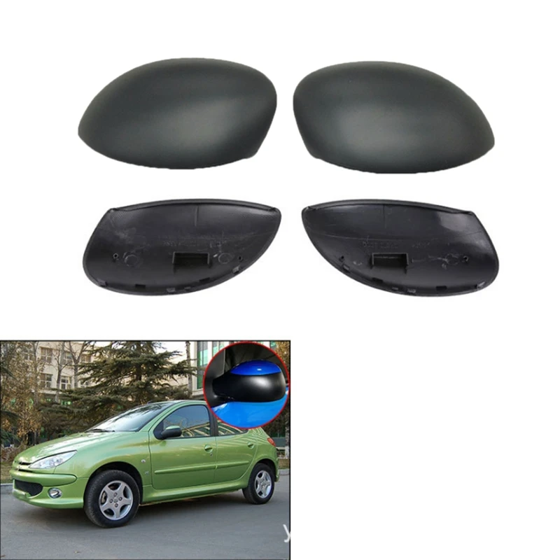 

Car Mirror Cover Rearview Mirror Cover Rear View Cap Accessories for Peugeot 206 207 Citroen C2 Picasso