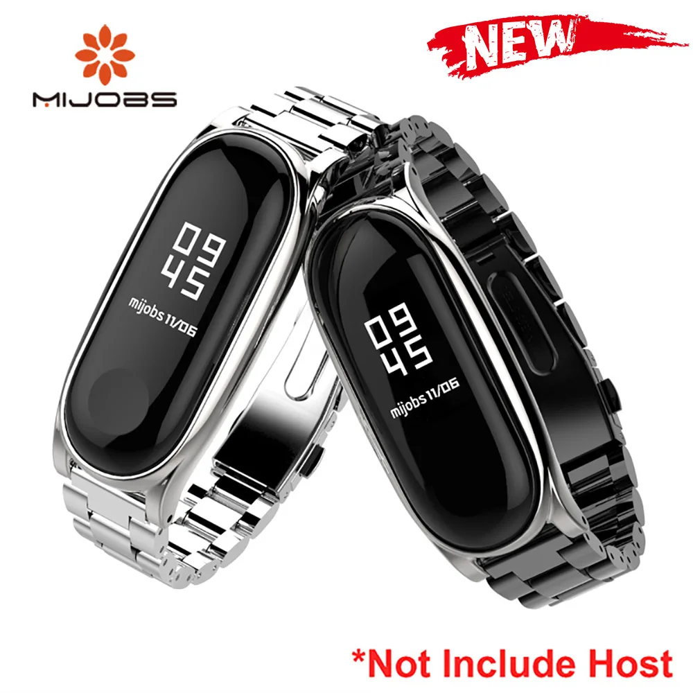 Металлический ремешок для браслета Xiaomi Mi Band 3 сменный Браслет из нержавеющей