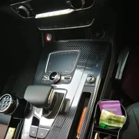 for audi q5l 2018 2019 interior central control panel door handle 3d5d carbon fiber stickers decals car styling accessorie