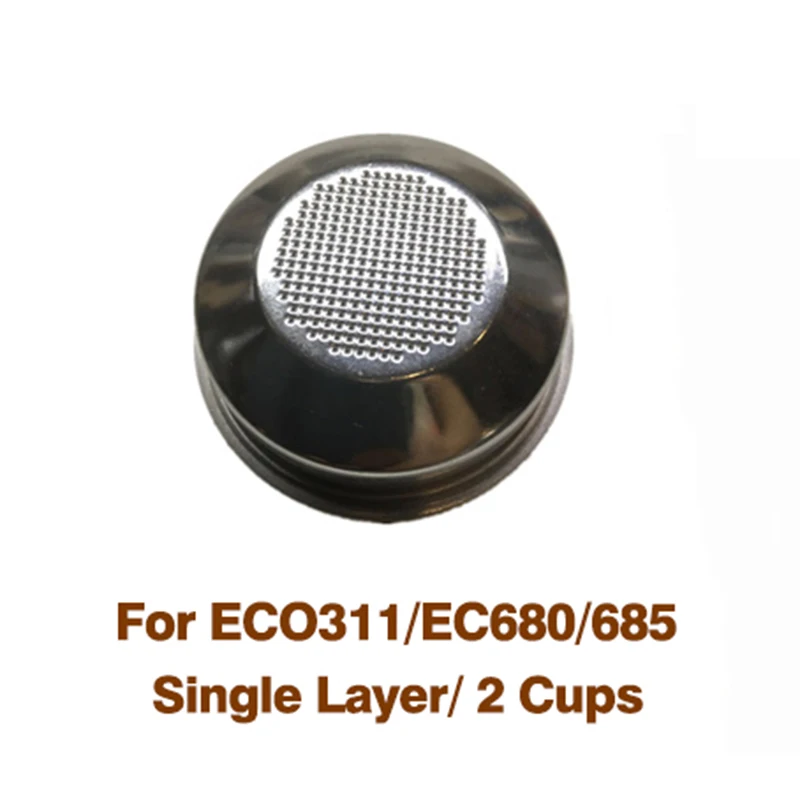 Кофейная корзина 51 мм с фильтром одним/двумя слоями для кофемашины Delonghi