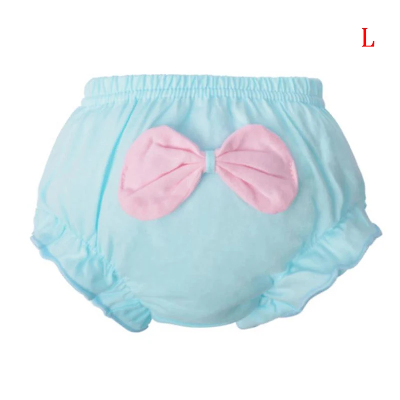 Pantalones cortos de encaje con volantes de algod&oacute;n para beb&eacute;, ni&ntilde;o y ni&ntilde;a, bombachos con cubierta de pa&ntilde;al, ropa interior s&oacute;lida, bragas rosas, bragas con volantes-1