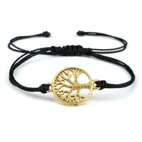 ethnic tibetan multicolor bracelets bangles for women fashion tree of life handmade braid rope charm bracelet friend jewelry