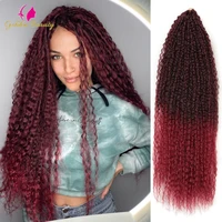 afro yaki kinky curly crochet braids hair soft synthetic marly pre strethced braiding hair extensions 20 28inch for black women