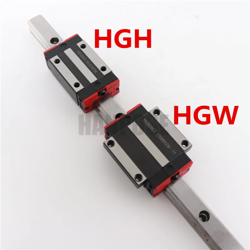 HGR20 HGH20 квадратный линейный направляющий рельсовый блок коляски HGH15CA/flang HGW15CC CNC маршрутизатор гравировки