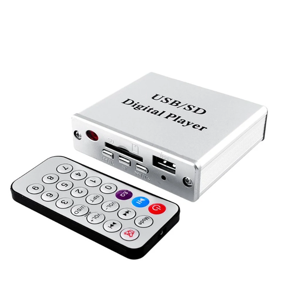 DC 12V цифровой авто усилитель мощности USB SD MP3 Аудио Плеер ридер с пультом