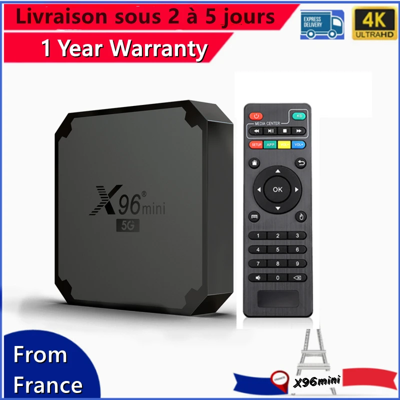 

Новинка x96 мини-Умная ТВ-приставка Android 9,0 Ip Tv Box 2 Гб 16 Гб телеприставка Amlogic S905W4 M3u IP tv Доставка из Франции