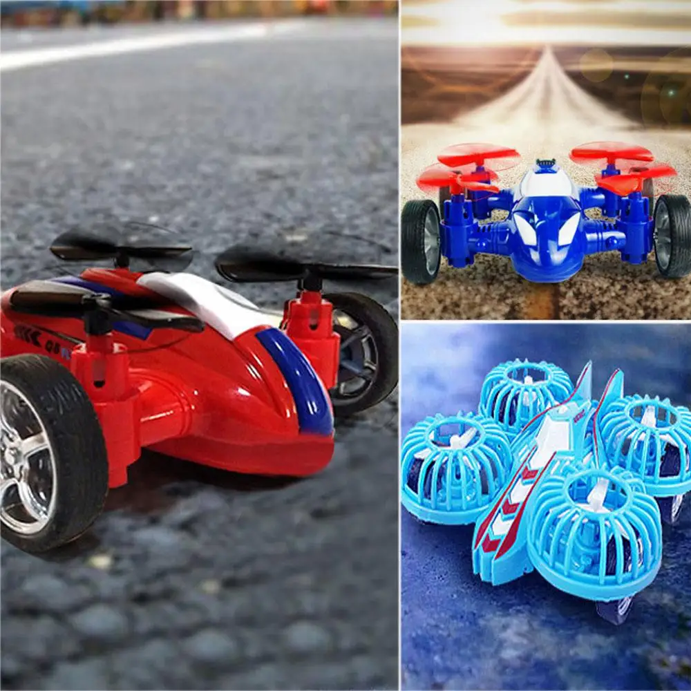 Летать автомобиль игрушки инерционная четырехосевая фрикционные Автомобили детские игрушки модели автомобиля 4-квадрокоптера с дистанционным управлением для детей, для мальчиков, подарки