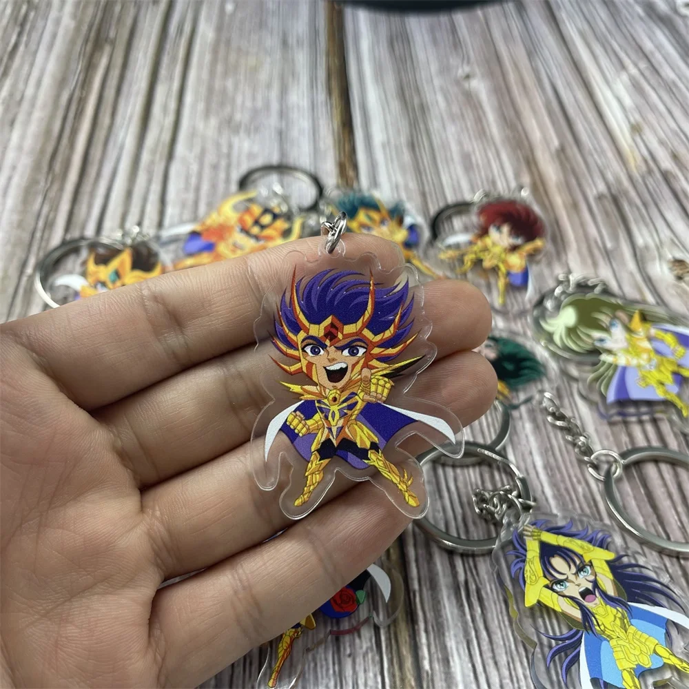 Аниме святая Сейя мистическая одежда ключевая цепь кулон Зодиака золото-Косплэй