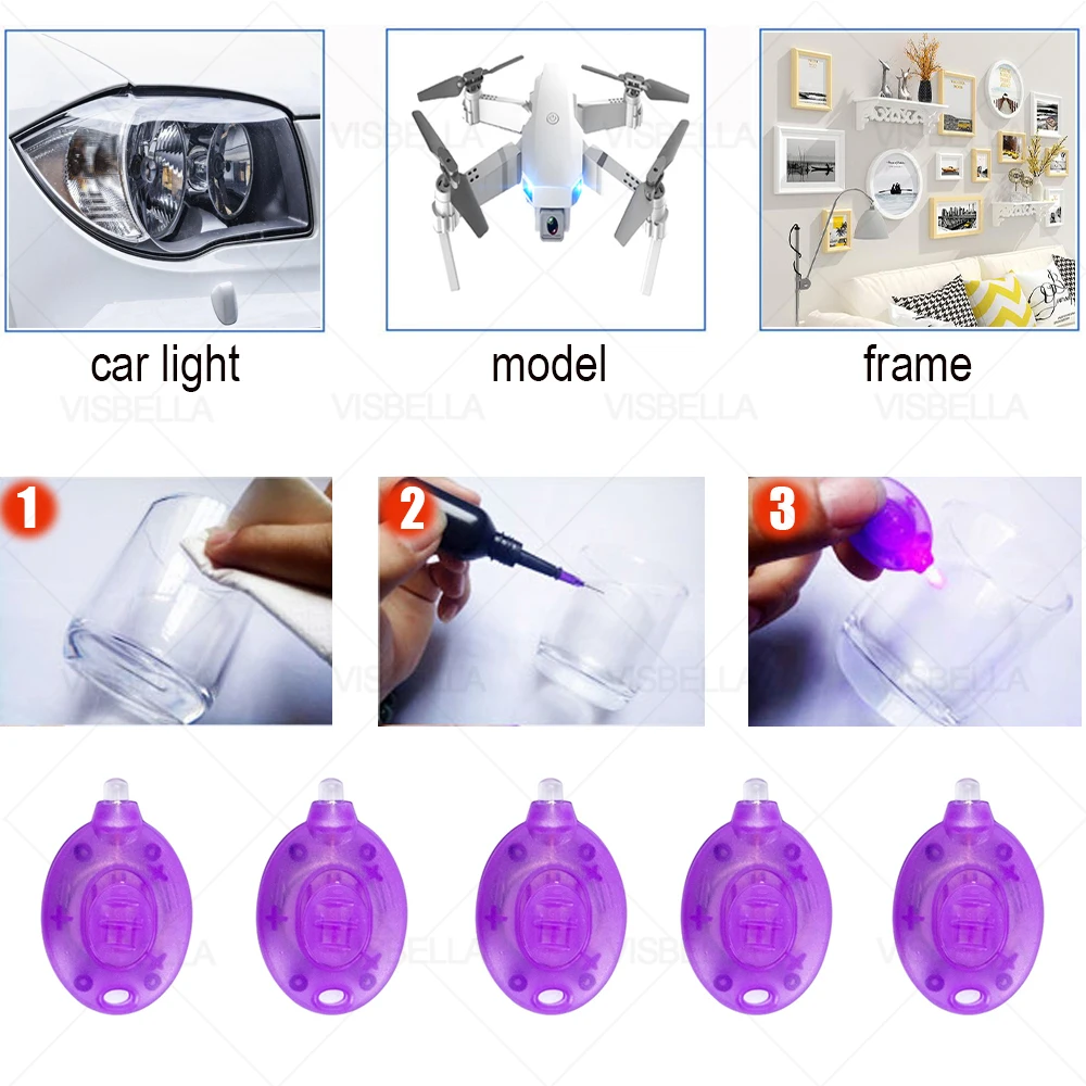 УФ-светильник клей супер 5 секунд фиксация клея герметик стекло металл пластик