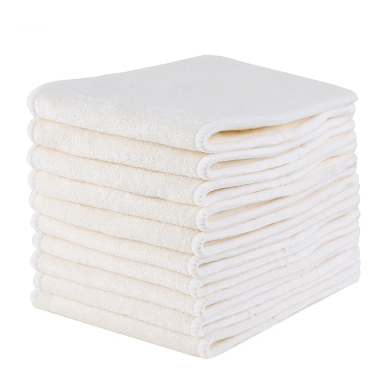 

[Mumsbest] 4 Layers Bamboo Insert Reusable Washable Liners For Baby Cloth Diapers Cloth Diaper Bamboo Insert Diaper For Newborns