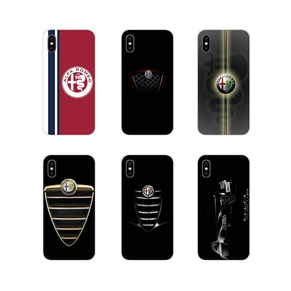 super car alfa romeo logo transparent soft shell cases for apple iphone x xr xs 11pro max 4s 5s 5c se 6s 7 8 plus ipod touch 5 6 free global shipping