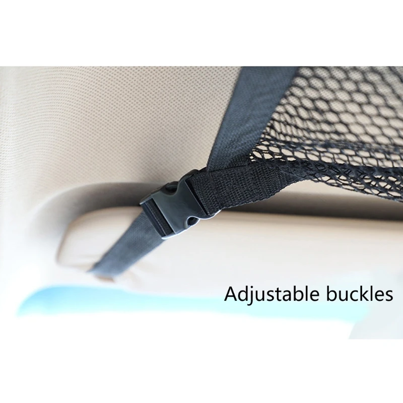 

SUV Ceiling Cargo Net Pocket Car Roof Long Trip Storage Bag Tent Putting Quilt Childrens Sundries Interior Accessories