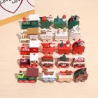 Деревянный новогодний небольшой поезд, рождественские украшения, Рождественский Декор для дома, с новым годом 2022, креативные подарки для детей, игрушки