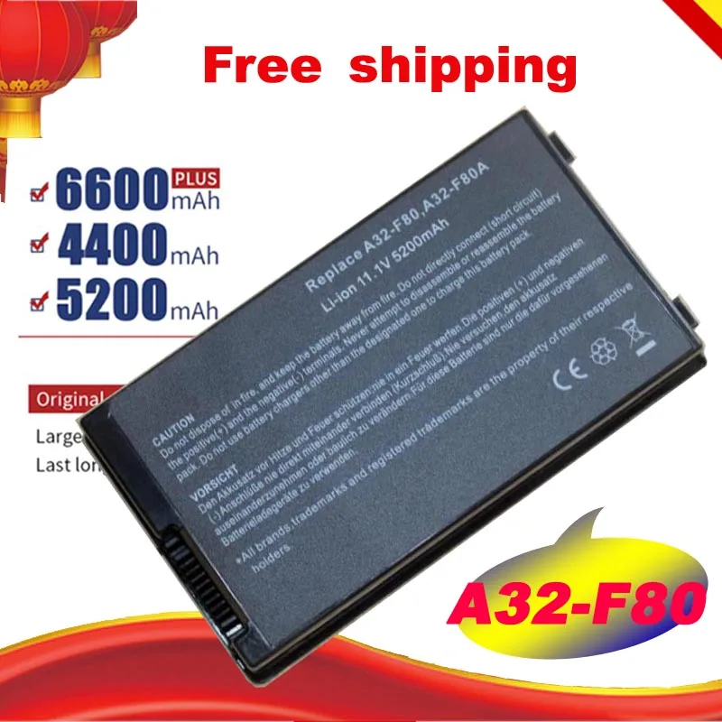 

Laptop Battery For ASUS F8 F80 F80H F80A F80S F80Q F80L F80M F81 F81SE X82SE F83 F50S X61 X61W X61S X61GX X61SL X61Z X61SL X61Z