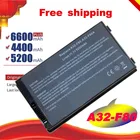 Аккумулятор для ноутбука Asus, 5200 мА  ч, Аккумулятор для ноутбука Asus, A32-A8, 90-NF51B1000, 90-NNN1B1000Y, A32-F80A, A8, A8Js, бесплатная доставка