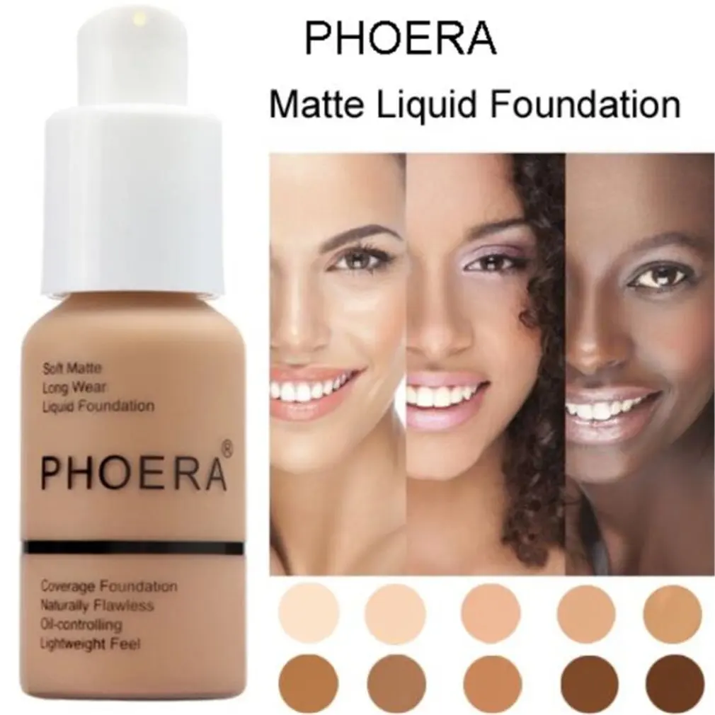 PHOERA Perfect beauty Жидкая основа для лица Мягкая матовая длинная одежда покрытие маслом