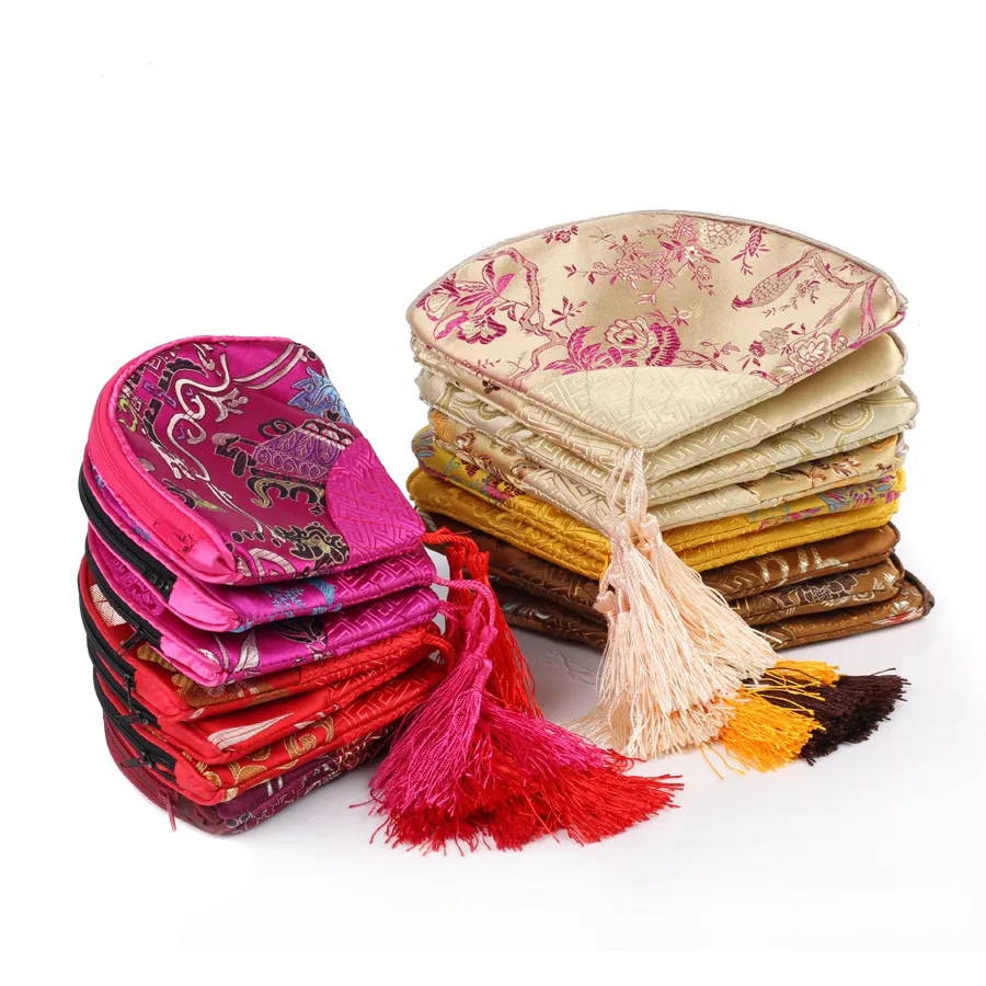 Веерообразный кошелек на молнии подарочные сумки для ювелирных изделий сумка